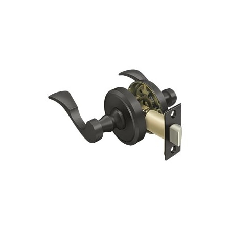 Deltana Port Royal Lacovia Series Transitional Door Leverset Passage Universal Handed Oil Rubbed Bronze PRLLR3U10B